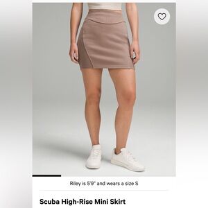 lululemon Scuba High-Rise Mini Skirt